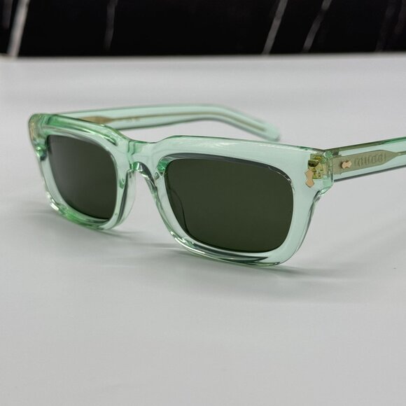 NEW GUCCI SUNGLASSES GG1524S 004 GREEN UNISEX EYEWEAR - Picture 5 of 8